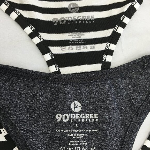 90 Degree Racerback Athletic Tank Bundle of 2 Size L EXCELLENT Condition - Picture 9 of 9